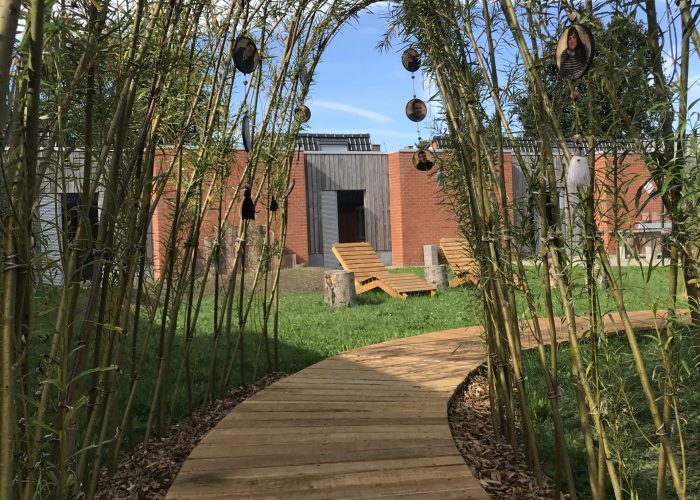 création jardin caillebotis